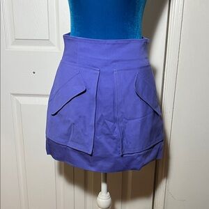 Aknvas Cherry Cotton Cargo Mini Skirt Periwinkle Women’s 4